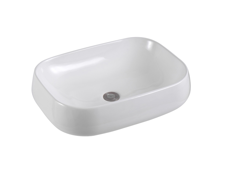 Раковина накладная для установки на столешницу AQUATEK AQ5526-MW 560*420*140, матовый белый