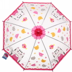 Зонт детский полуавтомат «Ultramarine- Веселые зверята», 8 спиц, d-86, в сложе. виде 65см