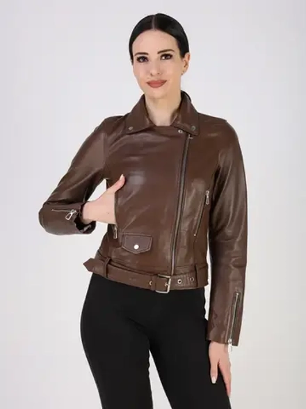 Кожаная куртка демисезонная косуха