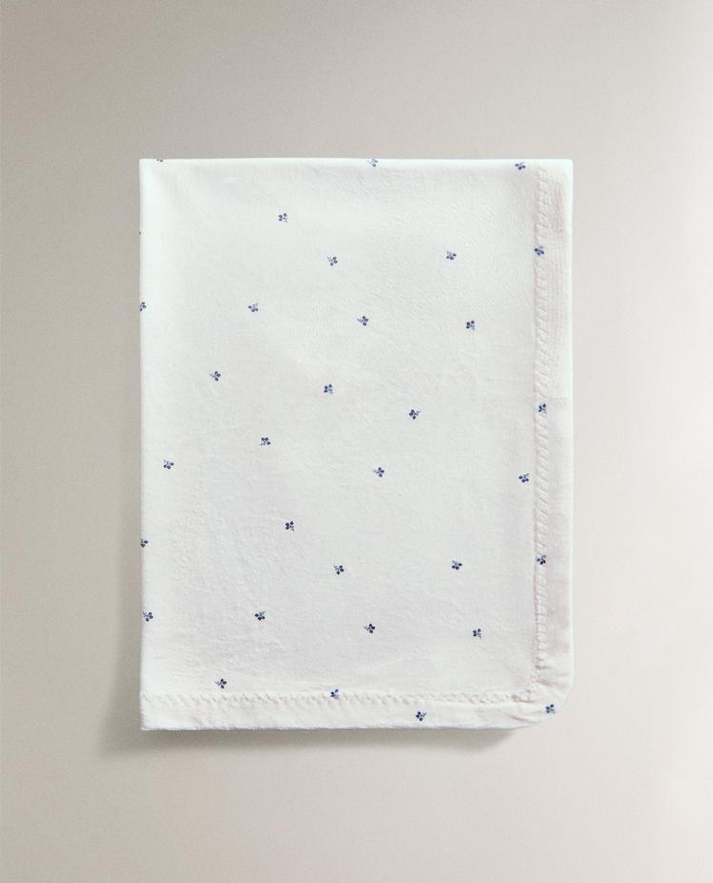 ZARA HOME ДЕТСКИЙ ПЛЕД С ПРИНТОМ, ЭКРЮ