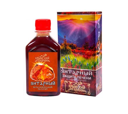 Бальзам безалкогольный "Янтарный" защита печени