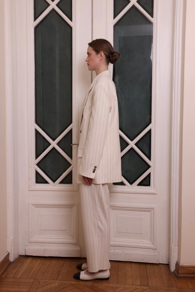 Пиджак OVERSIZE, молочный