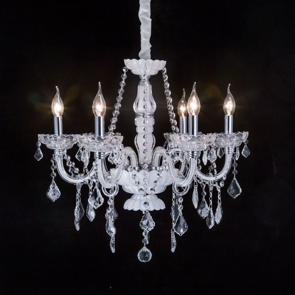 Citilux Финка CL353161 Люстра стеклянная подвесная Белая