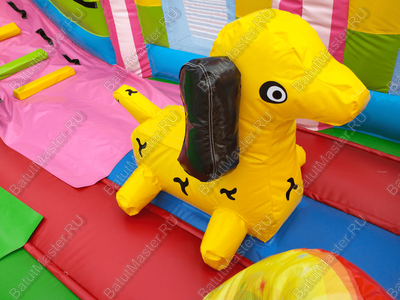 Коммерческий надувной батут "Русский цирк", 8*4*5,5 м