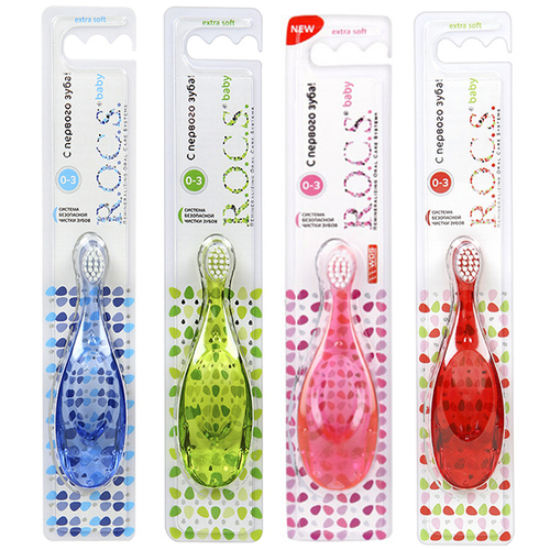 Зубная щётка ROCS Baby (0–3 года, мягкая)