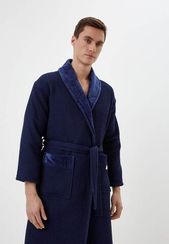 Михаэль (синий) S Халат махровый