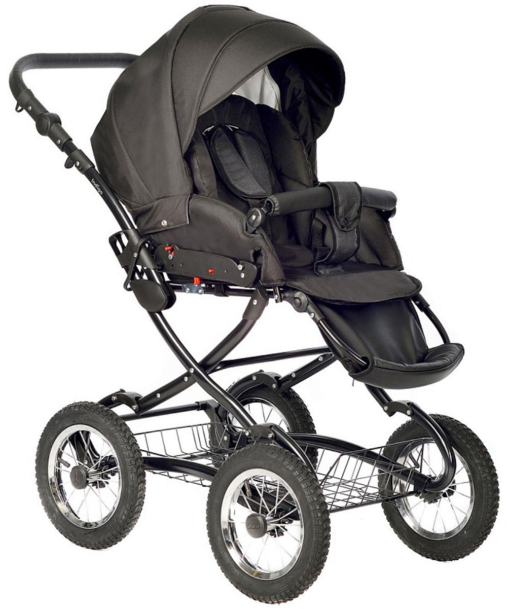 Детская коляска Indigo Barbara 21 Classic 3 в 1 с автокреслом Avionaut Cosmo Ba06 черный