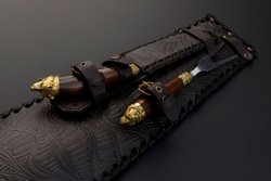 Набор шампуров "Охотник №5" в чехле из натуральной кожи