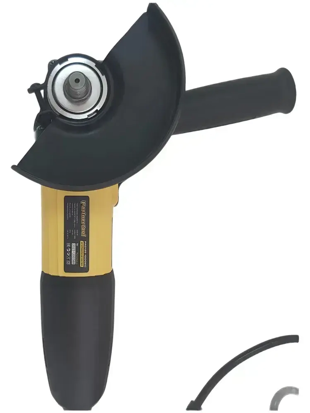 Болгарка (ушм - угловая шлифовальная машина с КОНСТАНТНОЙ РЕГУЛИРОВКОЙ ОБОРОТОВ ) БЕЗ КЕЙСА PAG125-1000EC Partnertool профессиональная серия