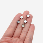 Звездочка из перламутра морских ракушек, 7,5мм, черная