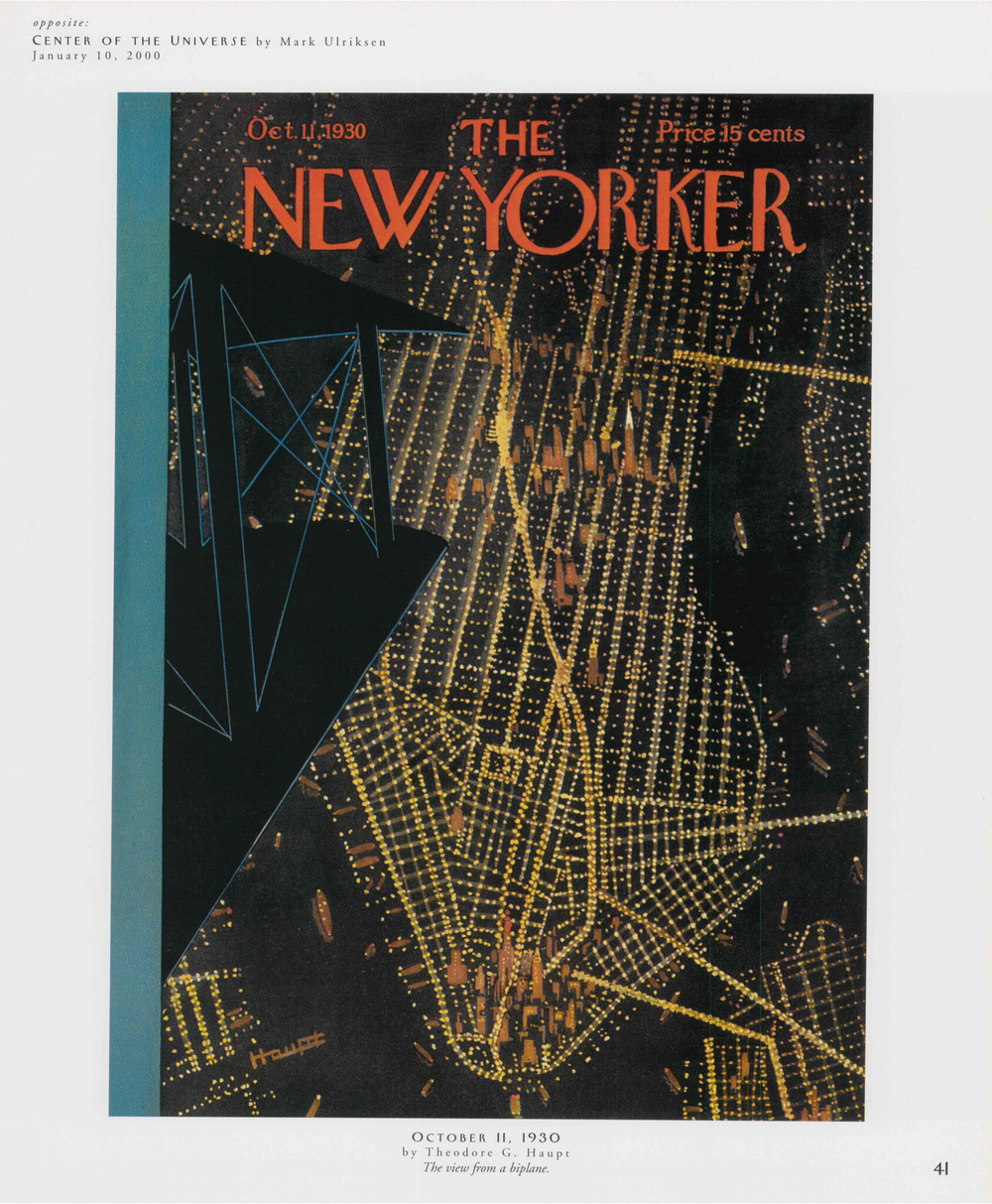 Постер журнала The New Yorker 11-10-1930, двусторонний