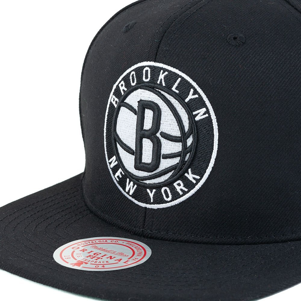 Баскетбольная кепка Mitchell&Ness NBA Conference Patch Snapback Brooklyn Nets Cap Black