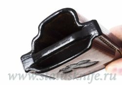 Чехол кожаный светло-коричневый Buck 110фотография - 3