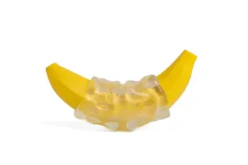 YUGI Игрушка для собак Банан из ТПР и нейлона, желтый 14,5 см