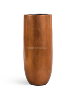 Кашпо TREEZ Effectory - Metal - Высокий округлый конус - Медь