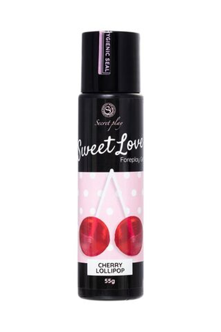 Разогревающий сливочный гель для сосков и интимных зон со вкусом вишневого леденца - 55 гр.