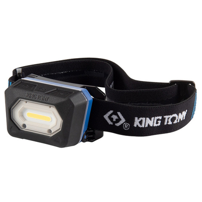 KING TONY (9TA522) Фонарь светодиодный, налобный, 1 Led COB, 3,7 В