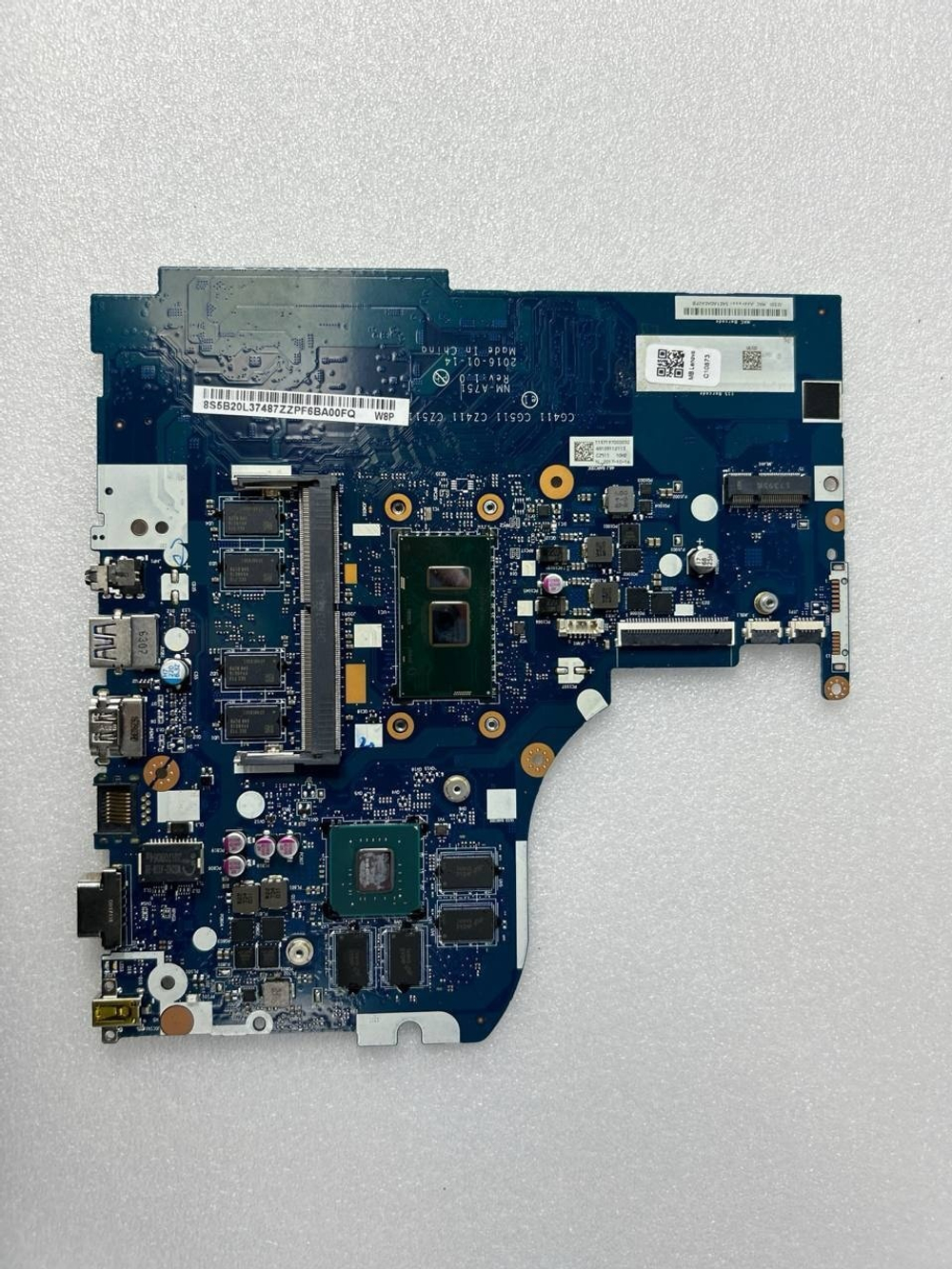 Материнская плата для ноутбука Lenovo Yoga 510-15ISK L80SR NM-A751 Intel core I7-6500U 940MX 2G BL WIN RTC (5B20L37487), оригинал