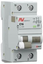 Автомат дифференциальный EKF rcbo10-1pn-16C-30-ac-av