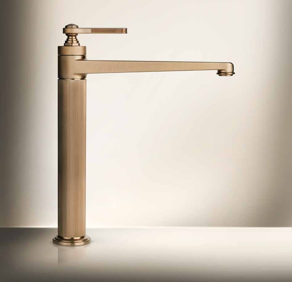 Смеситель для раковины Gessi Venti20 высокий, с донным клапаном