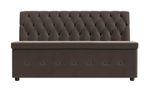 Диван кухонный прямой Вента, Коричневый, Велюр, 108764