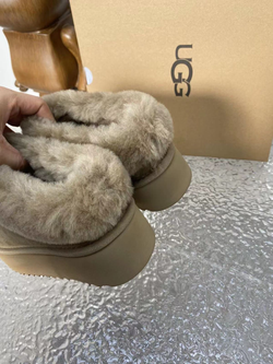 Угги UGG Platform Slipper бежевые