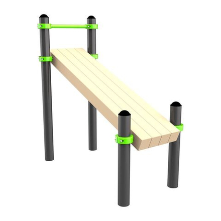 W208 Воркаут Наклонная скамья для упражнений на пресс ZAVODSPORTA