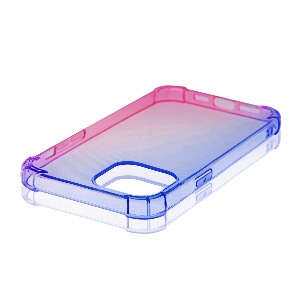 Чехол ROSCO для Apple iPhone 12 Pro Max оптом (арт. IP12PROMAX-HARD-TPU-DARKBLUE-PINK)