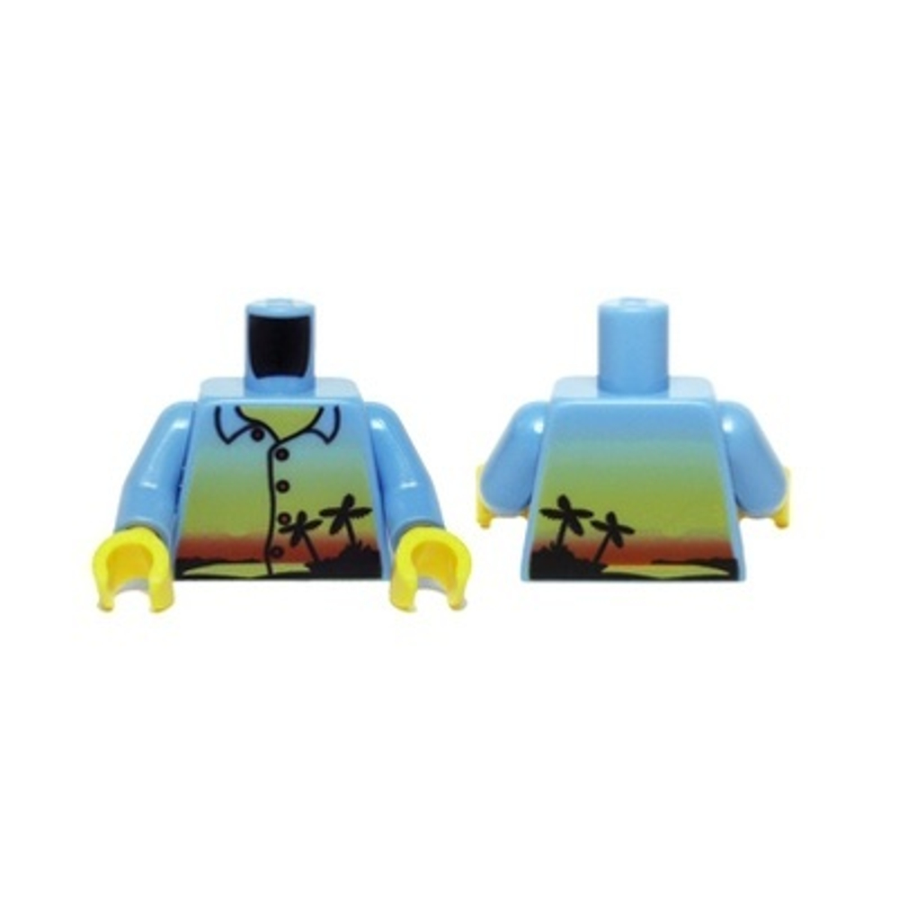 Рубашка с изображением заката и пальм 973pb0566c01