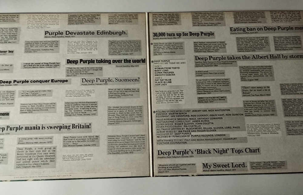Винтажная виниловая пластинка LP Deep Purple Who Do We Think We Are (Japan 1976) (No Obi) Super Trouper P-10103W