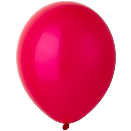 Воздушные шары Весёлая Затея, пастель красный, 50 шт. размер 12" #1102-1347
