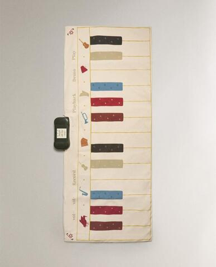 ZARA HOME ДЕТСКИЙ МУЗЫКАЛЬНЫЙ КОВРИК-ПИАНИНО, СВЕТЛО-БЕЖЕВЫЙ