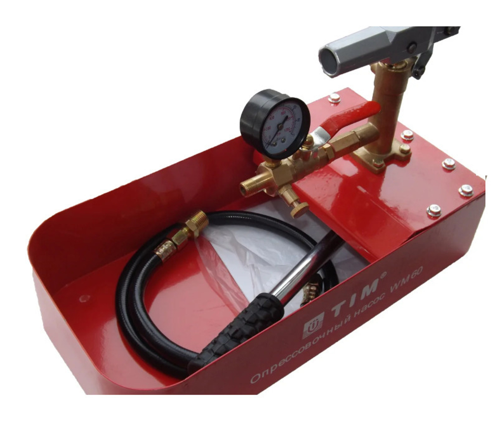 Опрессовочный насос 7 л (ручной) TIM WM-60