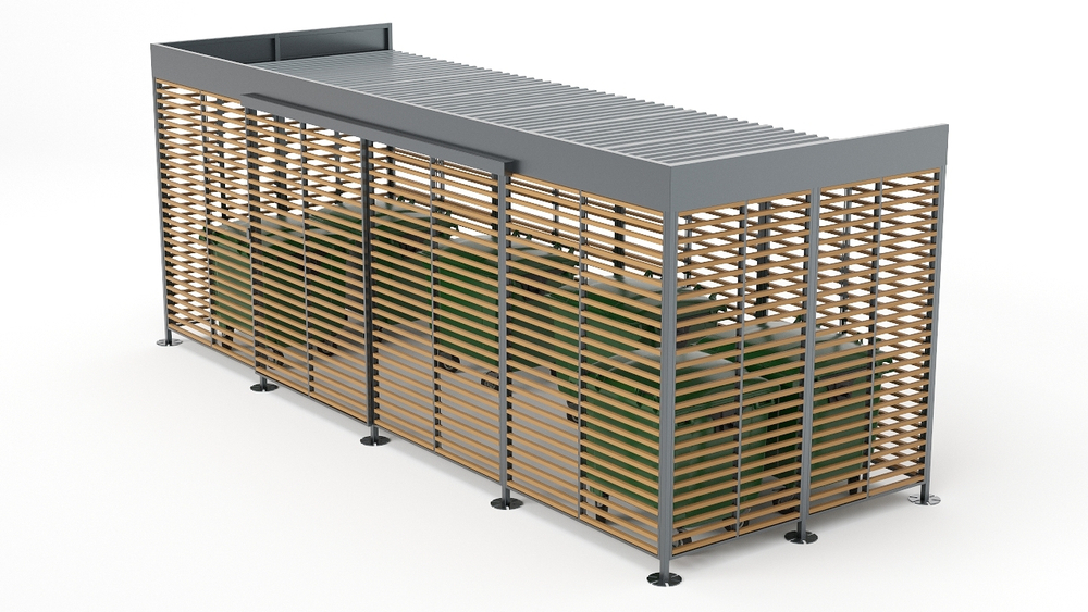 Контейнерная с откатными воротами SK00119