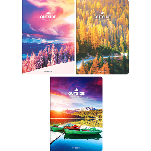 Тетрадь 48л., А4, линия ArtSpace "Путешествия. Открой мир", ВД-лак Т48А4л_21084