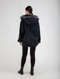 Дубленка женская зима натуральная оверсайз Турция