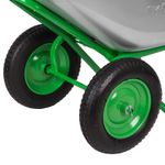 689643 Тачка садово-строительная 2-х колесная, грузоподъемность 230 кг, объем 90л Сибртех