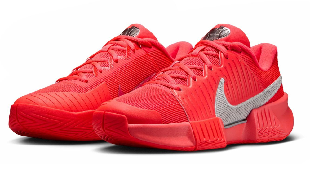 Женские теннисные кроссовки Nike Zoom GP Challenge Pro HC Premium - bright crimson/metallic silver