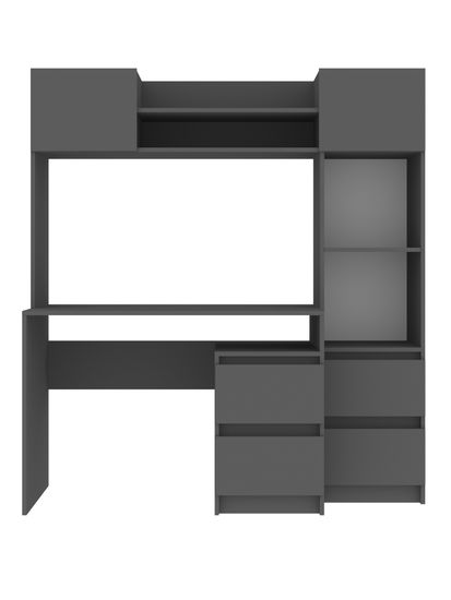 Стол КАРДИФФ /1550*1670*570/ правый дуб бунратти / белый