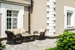 "Ницца" лаунж-зона из искусственного ротанга, цвет бронзовый