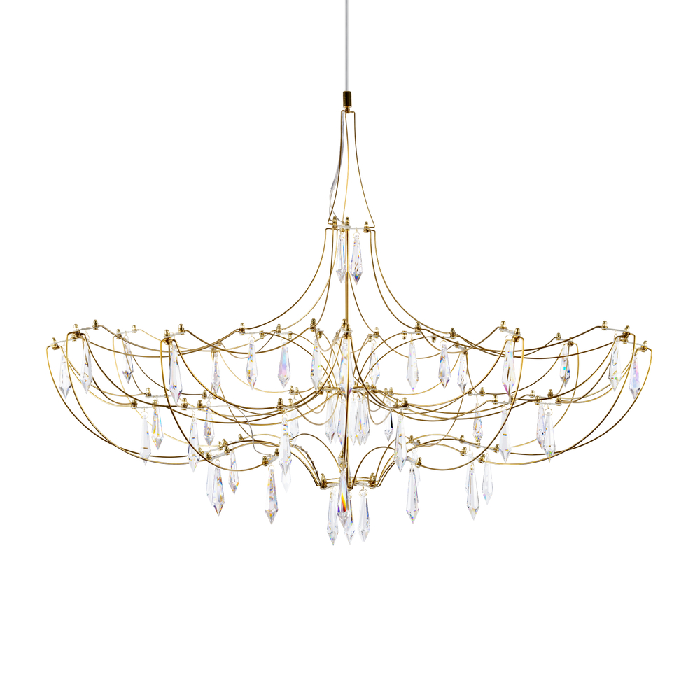 Подвесная светодиодная люстра Loft It Mira 10589/900 Gold Asfour