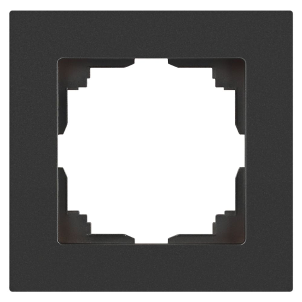 Рамка для розеток и выключателей Intro Accent 6-501-07 на 1 пост, СУ, графит