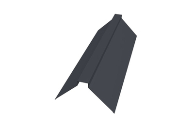 Планка конька плоского 106*35*106*2м RAL7024