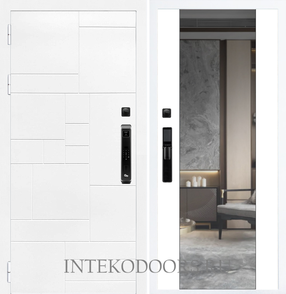 Домино Белое F55 зеркало ELIT