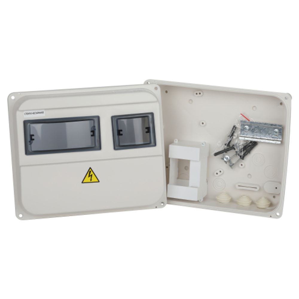Корпус пластиковый навесной ЭРА ЩУРн-П 1/3 (224х270х110) IP55 белый | Корпуса пластиковые учетно-распределительные