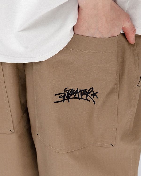 Брюки Widepants Бежевые - фото 5