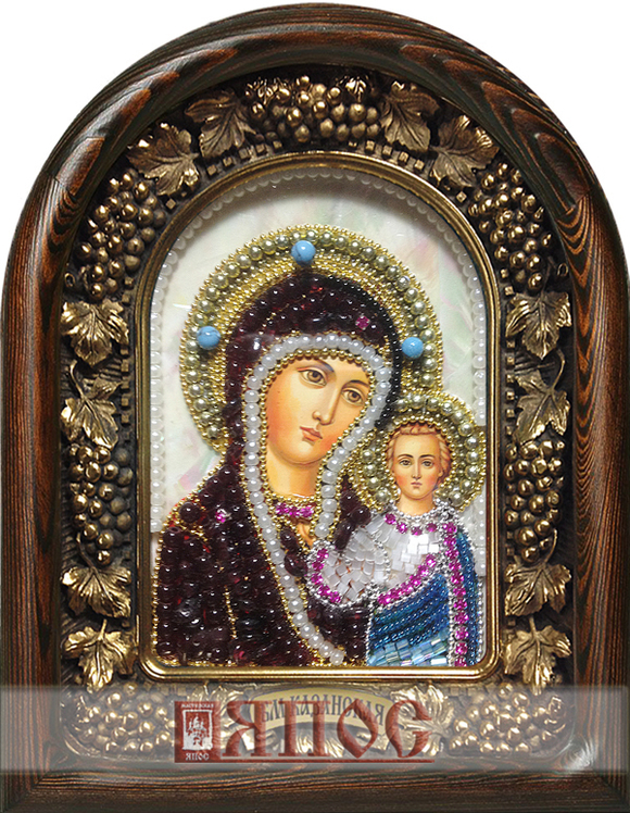 Икона Пресвятая Богородица Казанская бисер