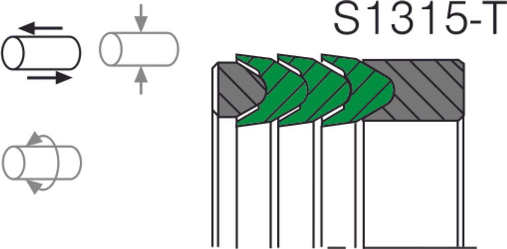 Уплотнение штока S1315-T