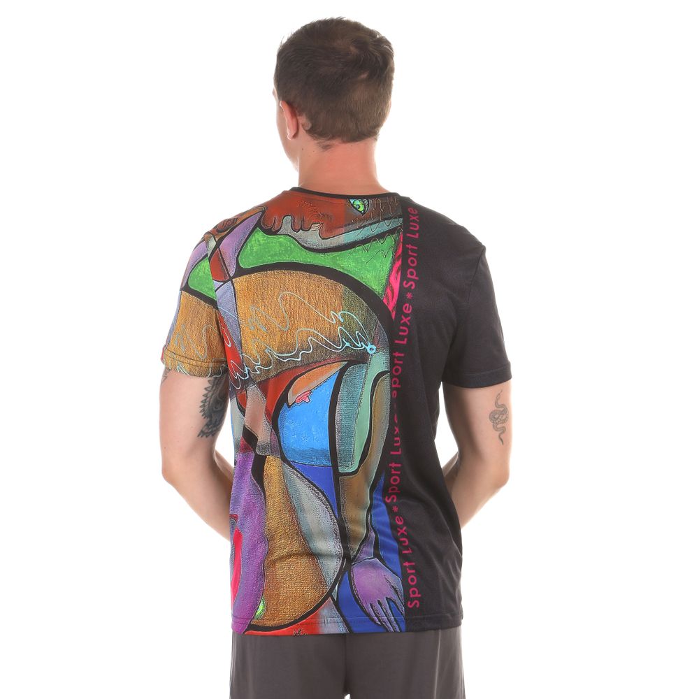 Мужская футболка с разноцветным принтом Sesmik by Vlad Sedov VS001/VS0035