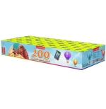 Батарея салютов 200 метров над землёй (JF C15-200) от Joker Fireworks, 200 залпов, 16 мм